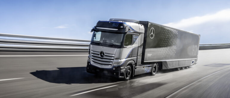 Mercedes тестирует водородный грузовик с пробегом больше 1 тысячи километров без дозаправки