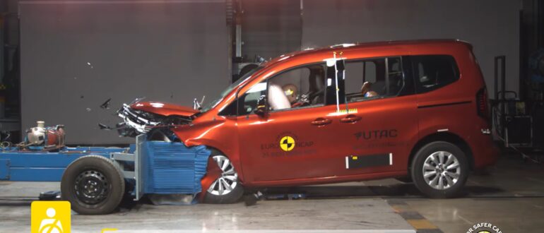 Renault Kangoo разбили на тестах безопасности Euro NCAP