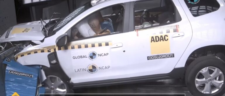 Renault Duster 2022 получил 0 звезд в краш-тесте Latin NCAP в 2021 году на видео