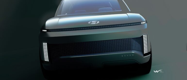 Hyundai презентовала прототип спортивного электрокроссовера Seven на платформе E-GMP