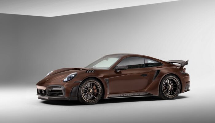 Тюнинг-ателье TopCar показало эксклюзивный Porsche 911 Turbo S в коричневом углепластике