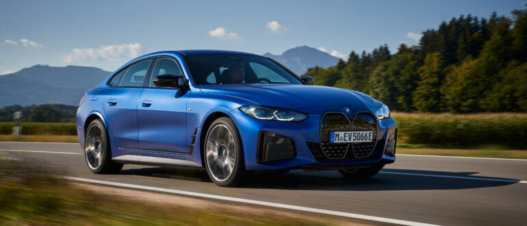 Компания BMW впервые обновила по воздуху электромобиль BMW i4