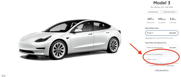 Компания Tesla приостановила прием заказов на Model 3 Long Range из-за очереди до 2023 года