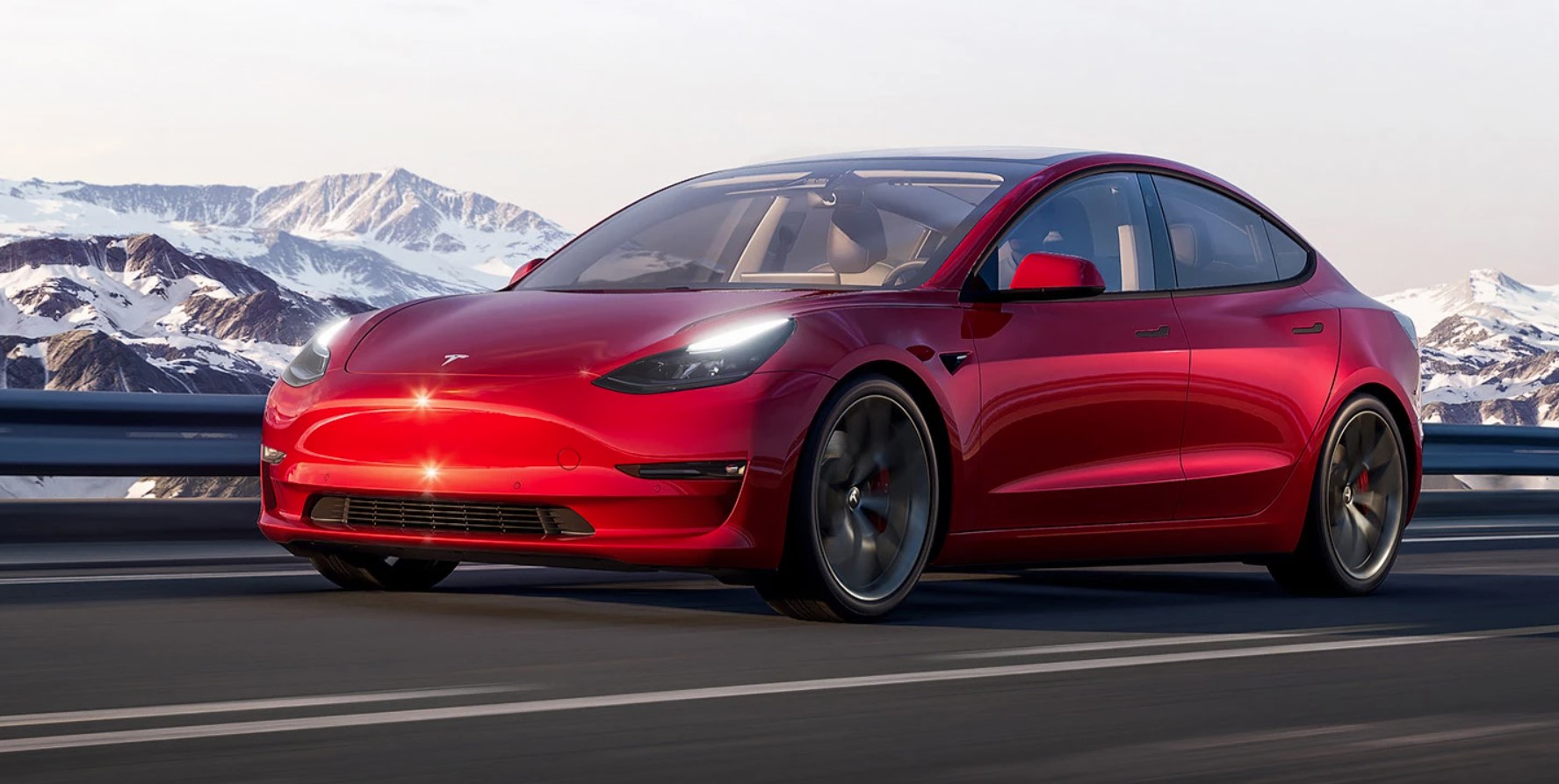 В Китае стартовали продажи рестайлингового седана Tesla Model 3